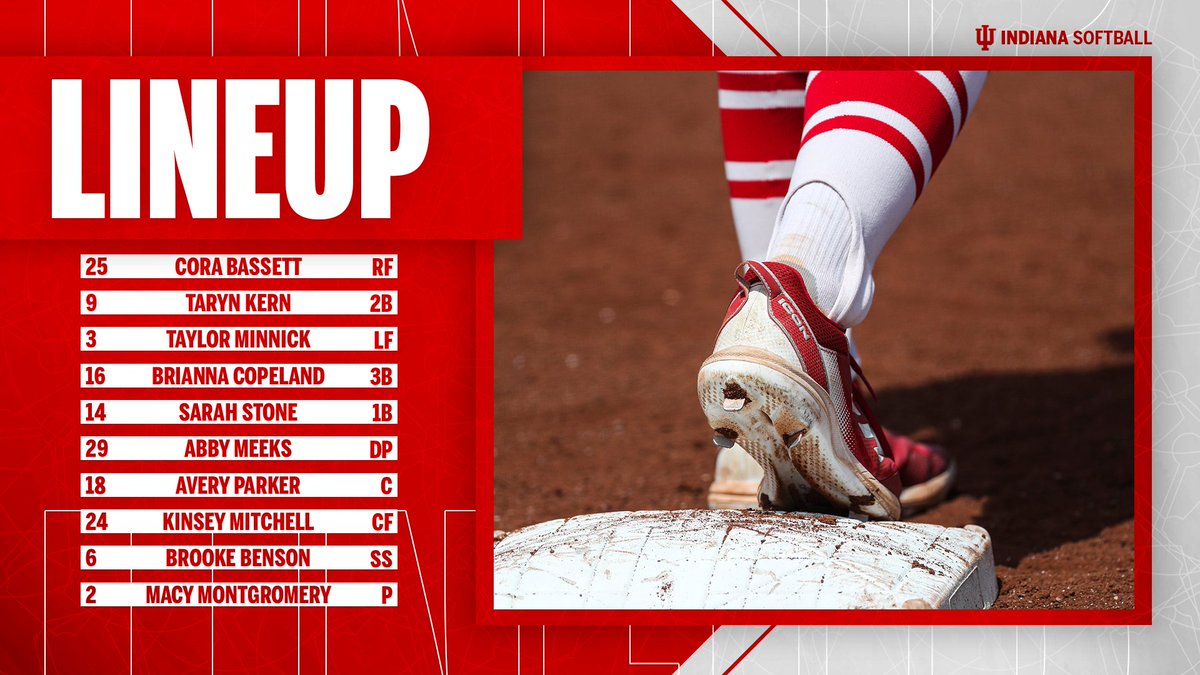 IndianaSB's tweet photo. Today's lineup against Green Bay. https://t.co/haaqhJT9nx