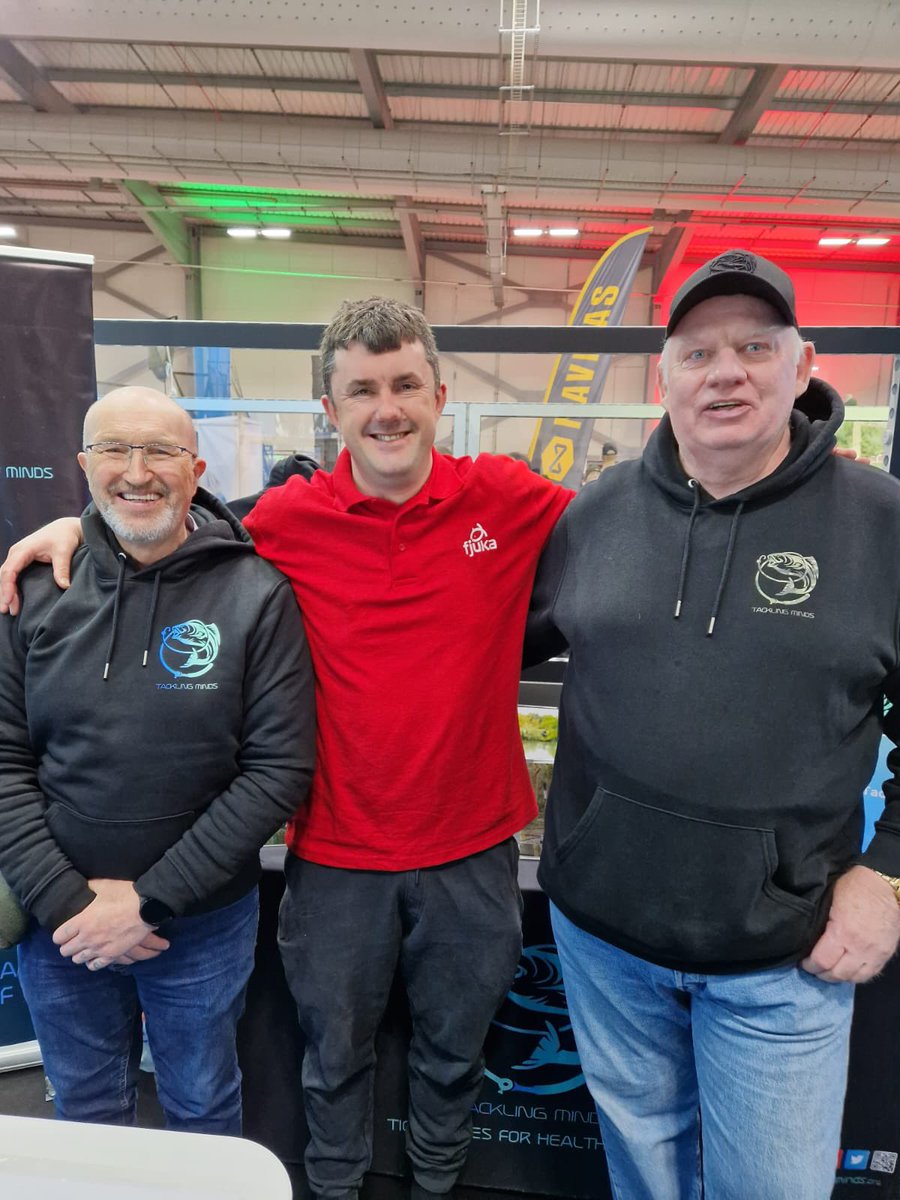 Big Dave and John, both ex servicemen, who are back near their old stomping ground, Aldershot as they’re representing Tackling Minds at this years Big One in Farnborough.
You’re doing us proud as always gents.  <a href="/TackleGuru/">Team Guru</a> <a href="/TheBigOneShow/">The Big One</a> <a href="/ActiveLancs/">Active Lancashire</a> #fishing #charitywork