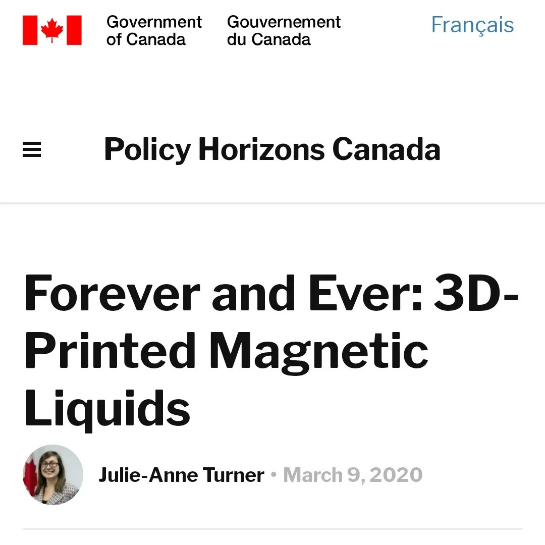 Good afternoon everyone.  How are all the liquid metal nanobody 3D printed magnetic humans doing today? 😂 
Hope you have a good one. Love you all, cyborg or not.  ❤️ 🙏 😎 ✌️ horizons.gc.ca/en/2020/03/09/…