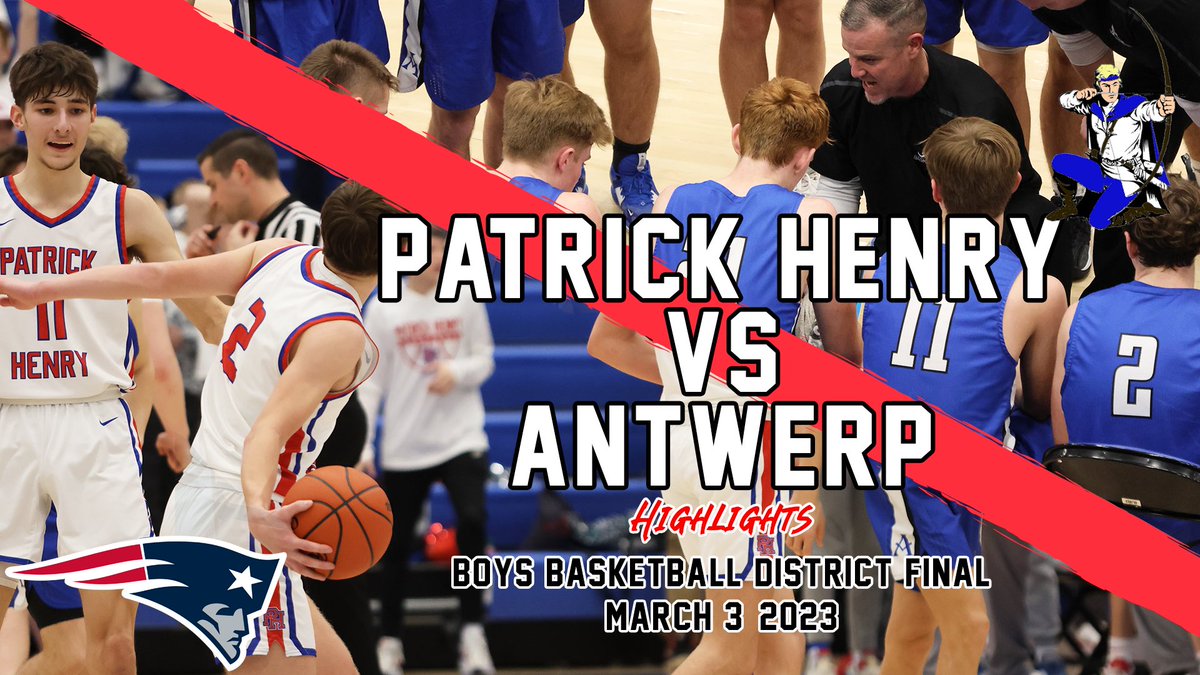 Patrick Henry VS Antwerp Boys Basketball District Final Highlights 

📺YouTube Link👇
youtu.be/HIm4DD1tyU8 

▶️𝙇𝙞𝙠𝙚, 𝙎𝙪𝙗𝙨𝙘𝙧𝙞𝙗𝙚, 𝙎𝙝𝙖𝙧𝙚🚨