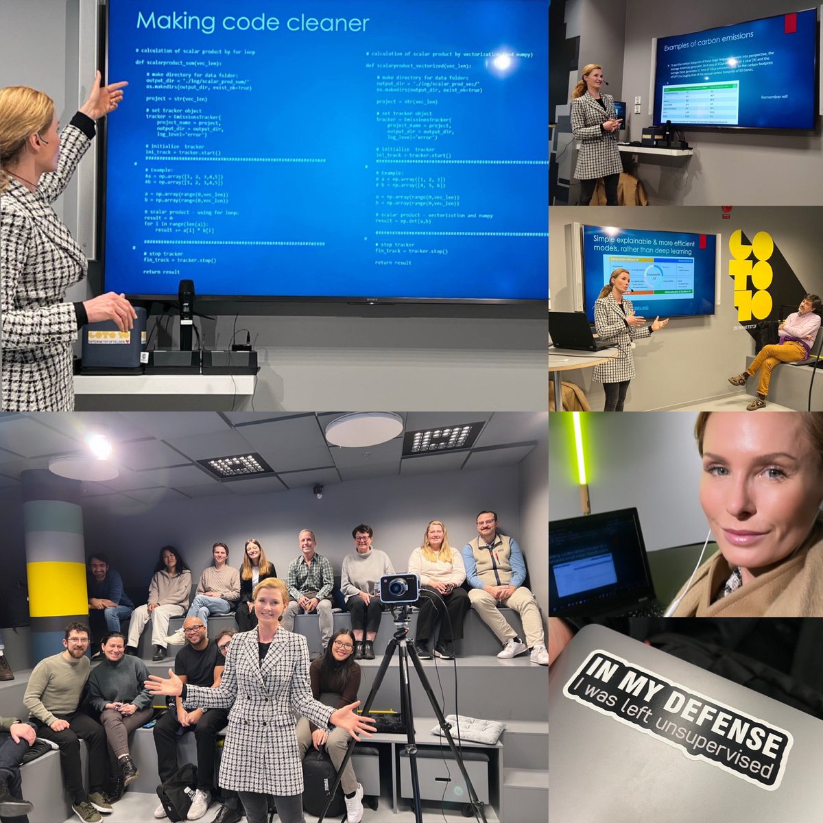 Emilie_Lundblad's tweet image. The #GlobalaiBootcamp was worth all the prep &amp;amp; trouble! It was energizing to show why sustainability in AI is important, &amp;amp; to see the tools #codecarbon &amp;amp; demos in #azureml, made a difference for the participants.  Thank you it was inspirering! 
#SustainabilityInAI #azureskåne