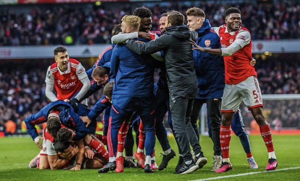 GunnaTalks369's tweet photo. Nearly Cried. What a game🔥. What a moment for Reiss Nelson and The Arsenal. This is the Cloth Champions are made of.  #AFC #COYG #ARSBOU https://t.co/qjwDM7kH16