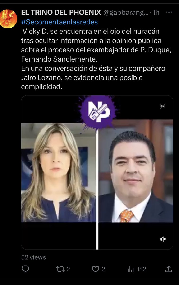 jhonlenz's tweet photo. @VickyDavilaH Invito que le devuelvan con la misma moneda  lo que hace esta periodista terrorista fomentar violencia y caos con noticias sin argumentos — re twitteen https://t.co/EzjCHxqjoX