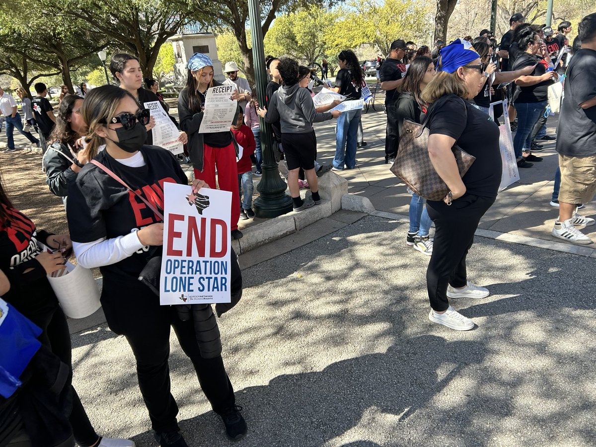 Hundreds of border residents have traveled to Austin to demand the end to Operation Lone Star. 

Gov. Abbott’s $4.5 billion border militarization program is certainly not popular in many of the communities it impacts.