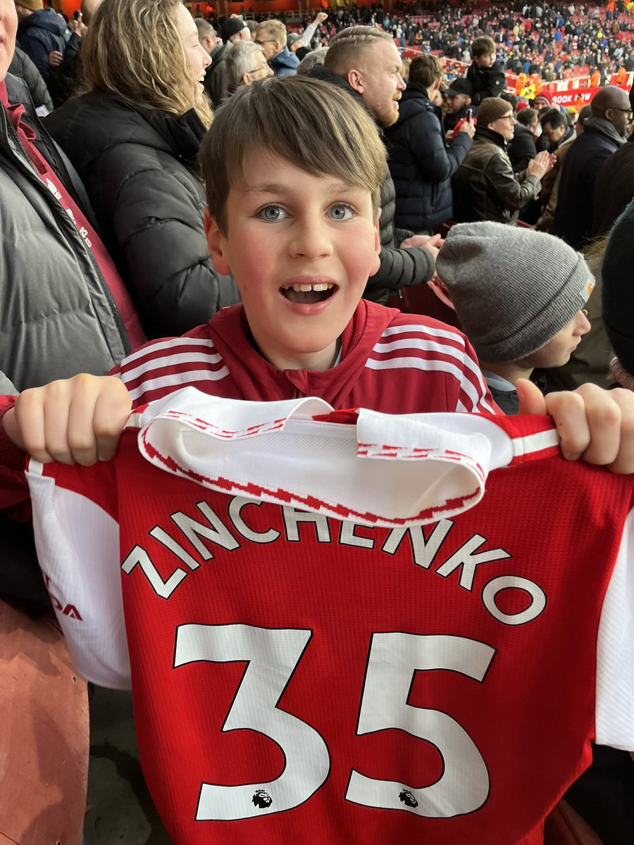 Wow. Last minute winner and Zinny’s shirt. Not the worst day out we’ve ever had. #coyg #uta #ARSBOU