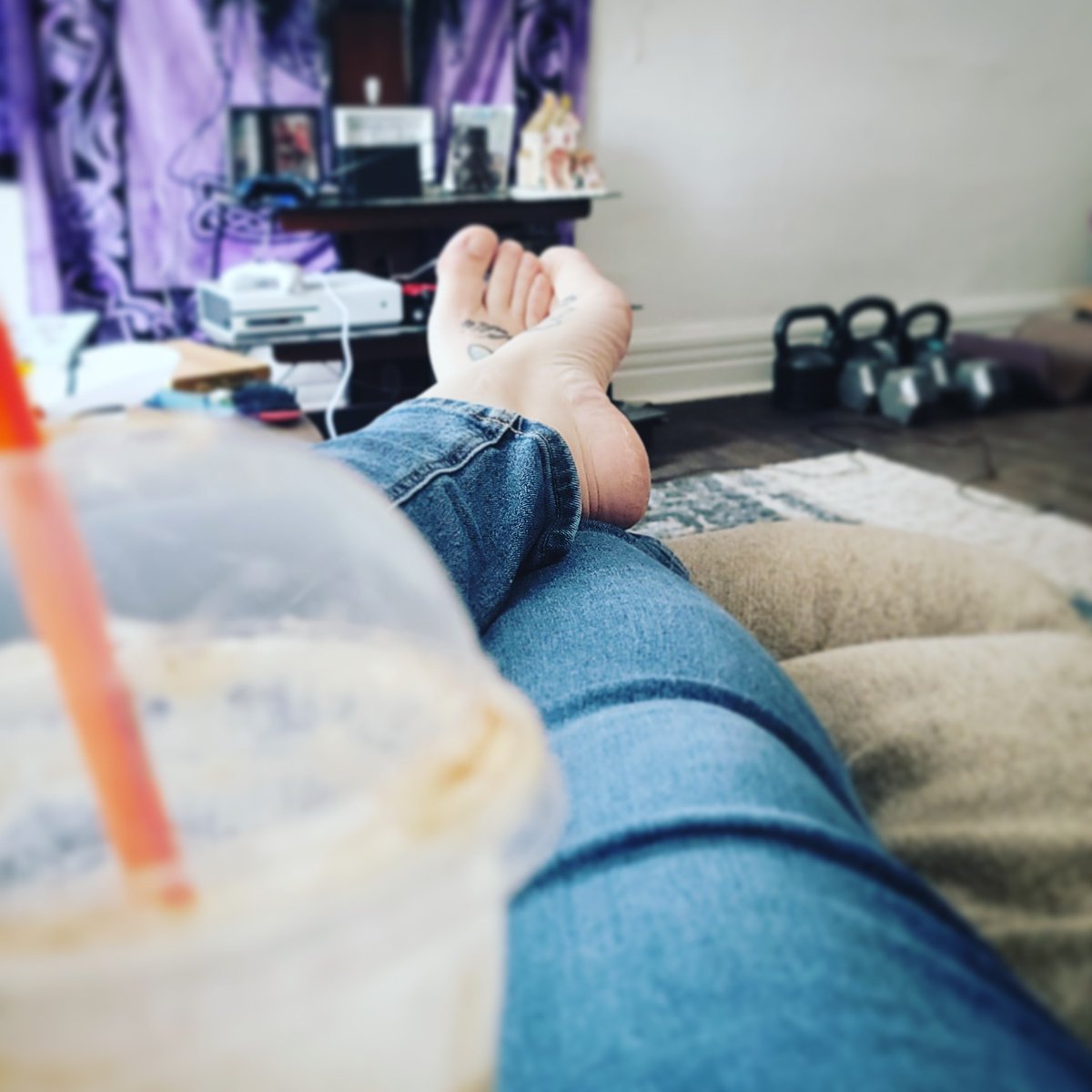 CatPothos's tweet photo. Slow start at a friend's place. Warning:  I'm charming and witty. I'll steal the heart of your pets.
#coffeedate #morningseks #lazysaturday #of https://t.co/sgVDqS9QQe
