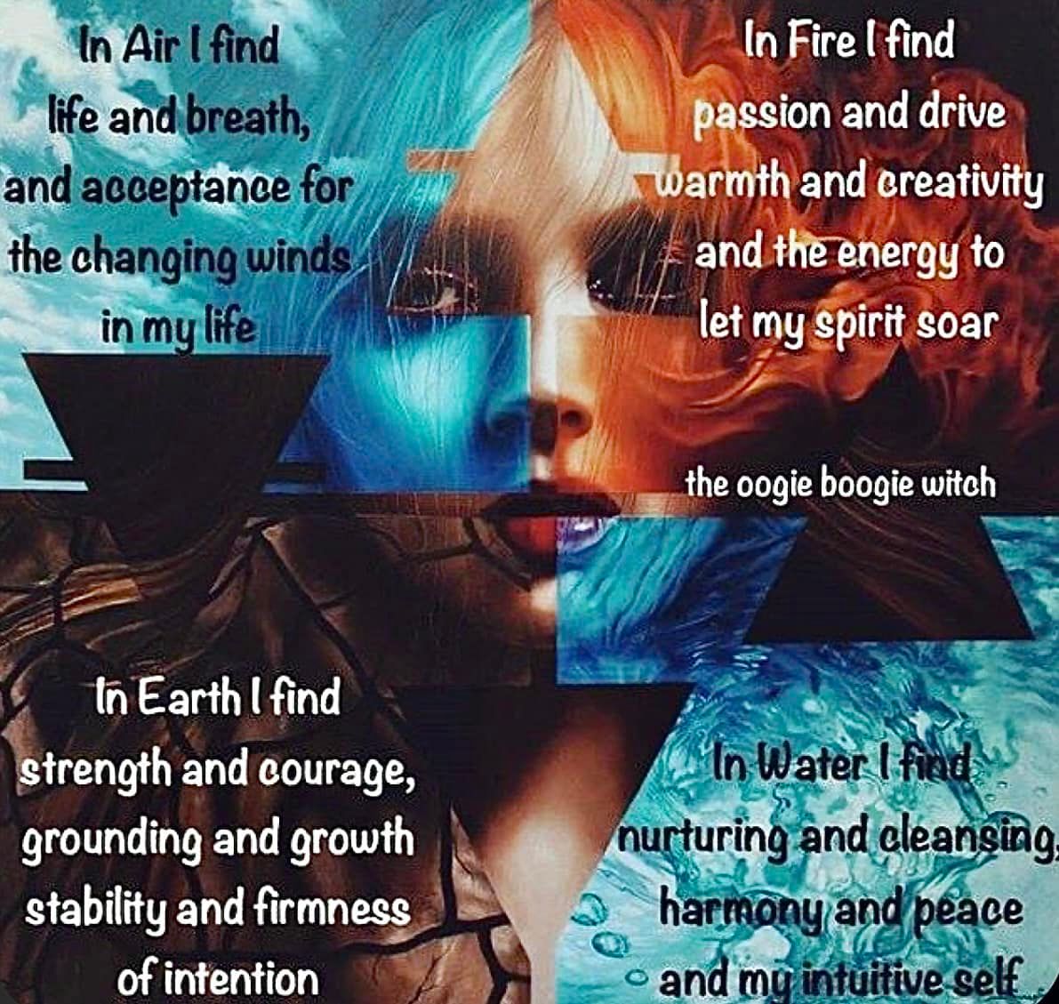 Embrace the elements of nature which compose you both physically and metaphysically. 🌱💨🔥💧
.
#elements #elemental #elementalmagic #earth #air #fire #water #spirituality #spiritual #spiritualquotes #spiritualtruth #spiritualwisdom #truth #wisdom