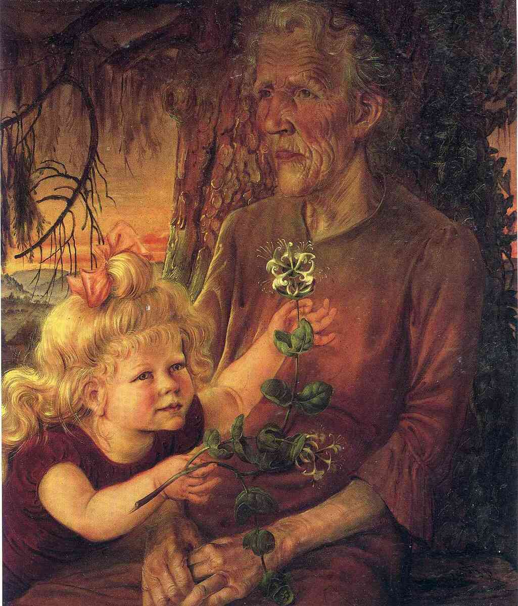 Mother and Eva, 1935 #dix #verism wikiart.org/en/otto-dix/mo…