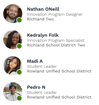 Thank you to these #SEEsummit keynote presenters!  <a href="/nate_innovate/">ηathan oneill</a> <a href="/DrFolkInnovates/">Former RSD2 Innovation Program Specialist</a> #seeusall Student voice NEVER disappoints. #studentvoice
