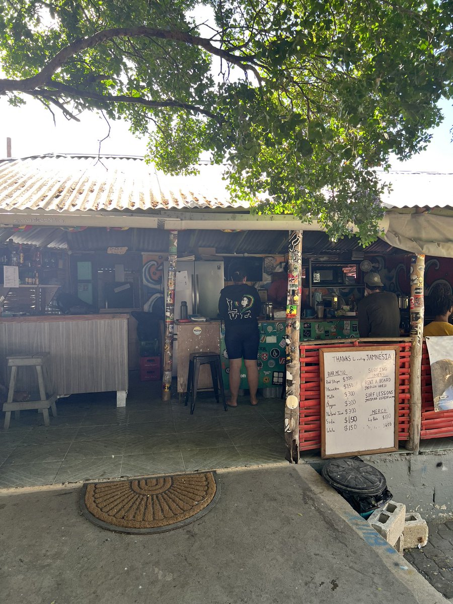 SonjahStanley's tweet photo. It’s so difficult to resist Jamaican food. This morning we had saltfish fritters, plantain porridge, calalloo, bammy, and some fruit thrown in after our sand hike from #Jamnesia to #BobMarley Beach🏝️😋 @reggaehikers #reggaehikers https://t.co/XLdFS5dsrB