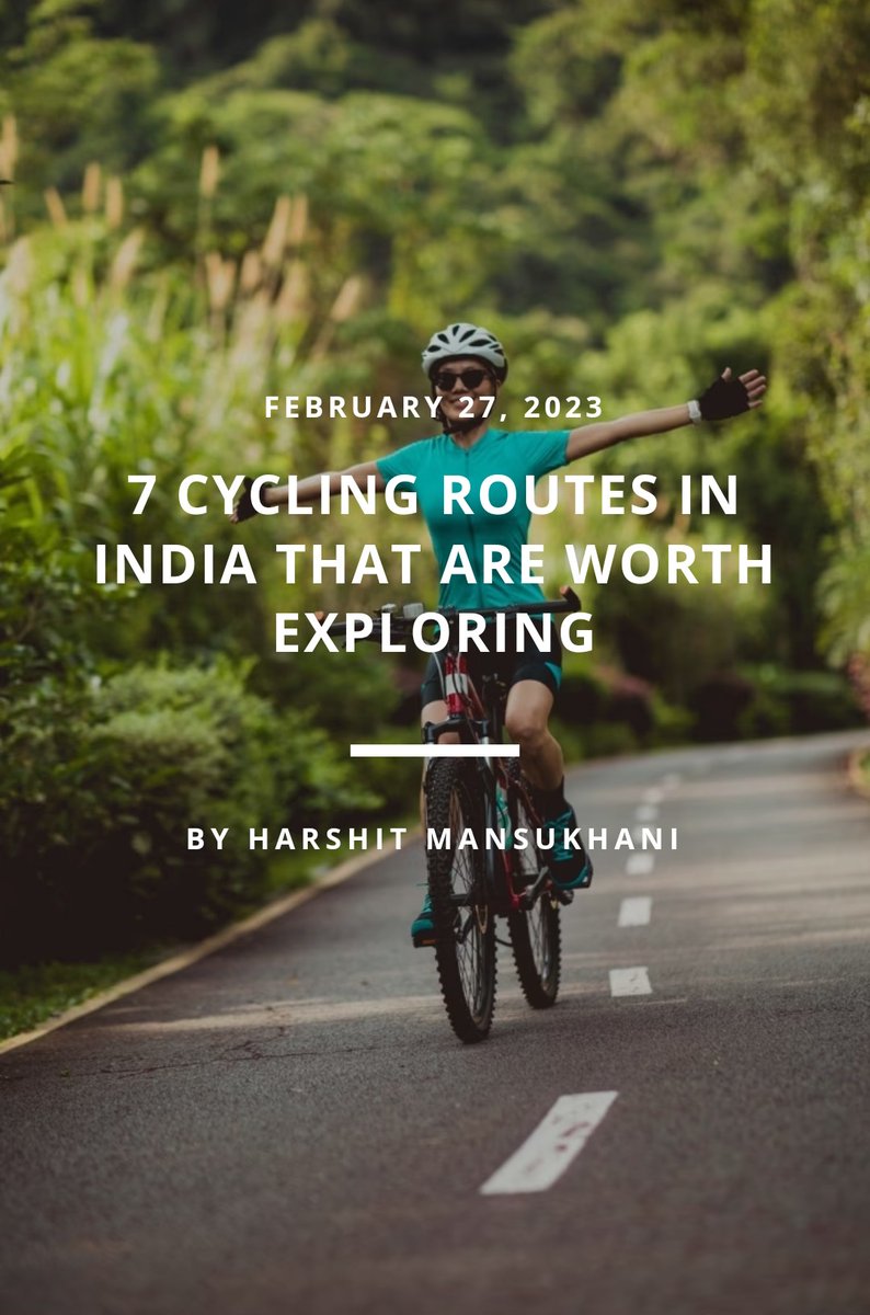"7 cycling routes in India that are worth exploring...."
whatshot.in/ampstories/del…