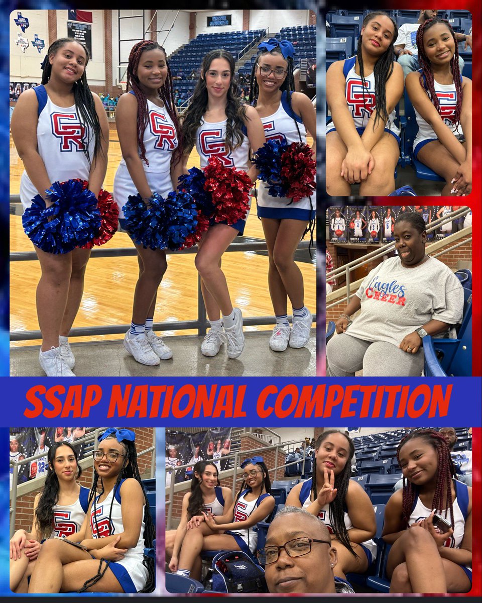 crhs_cheer's tweet photo. Let’s Go Carter! The Lady Eagles are Fired Up for the SSAP 2023 Nationals. @CRSideAthletics @CRiversideHS @FWISDAthletics https://t.co/Xh5tc61yWM