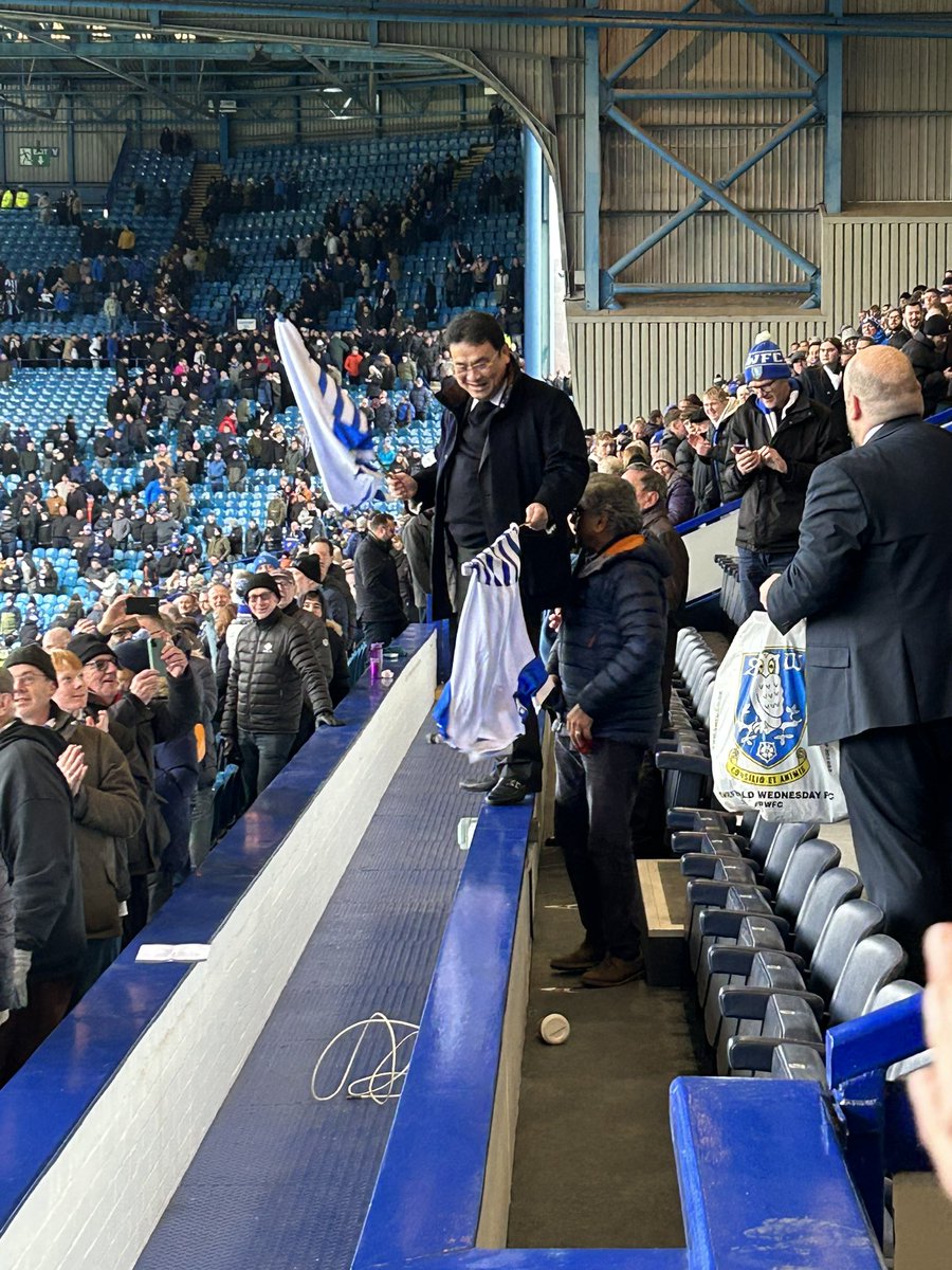 If this is what he’s like with a 1-0 at home to Peterborough, I can’t wait to see what’s coming if we win the League…😂🙌🏾🦉💙 #swfc #wawaw #topoftheleague