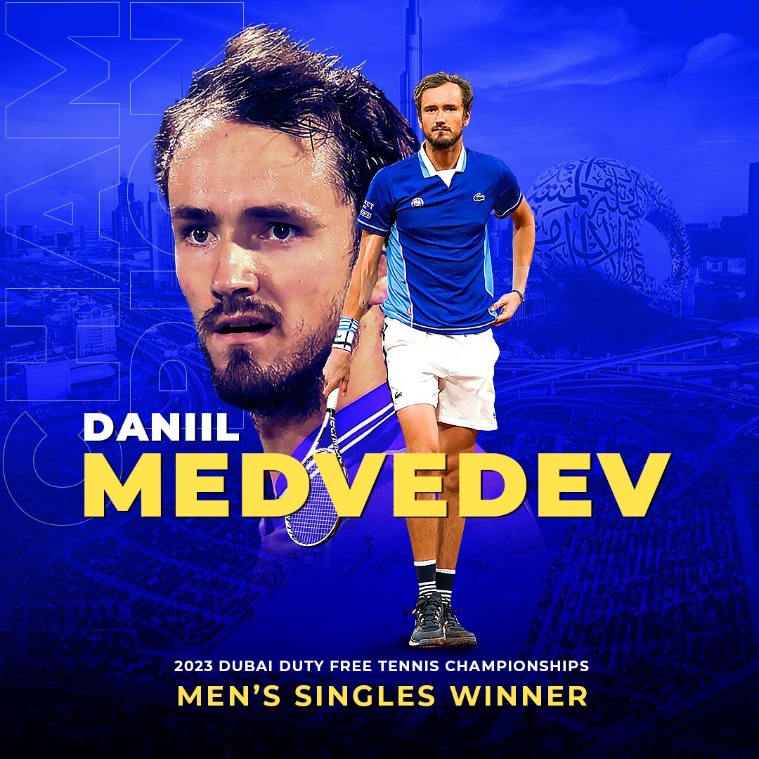 Daniil Medvedev Wins Dubai Title, ATP Tour