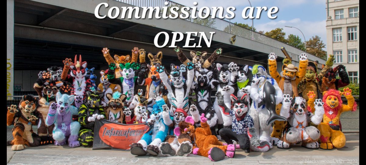 WE ARE CURRENTLY OPEN FOR COMMISSIONS 🦁🐯🦝🦊🐺🐶🐵🫎

 + BONUS GIVEAWAY TIME!
Everyone who retweets this post are automatically entering a raffle where 1 lucky winner will receive a free pair of fursuit handpaws. 

Please help spread the word ❤️🙏

thekareliafursuits.com/open