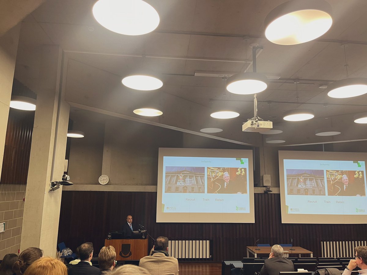 Moving and inspirational Sir Thomas Myles Lecture from Mr Chwanrow Baban Consultant General and Oncoplastic Breast surgeon <a href="/UL/">University Of Limerick</a> <a href="/RCSI_Irl/">RCSI</a> detailing the ups and downs of training in surgery and a wonderful clinical and academic career to date ☺️ #SOH2023