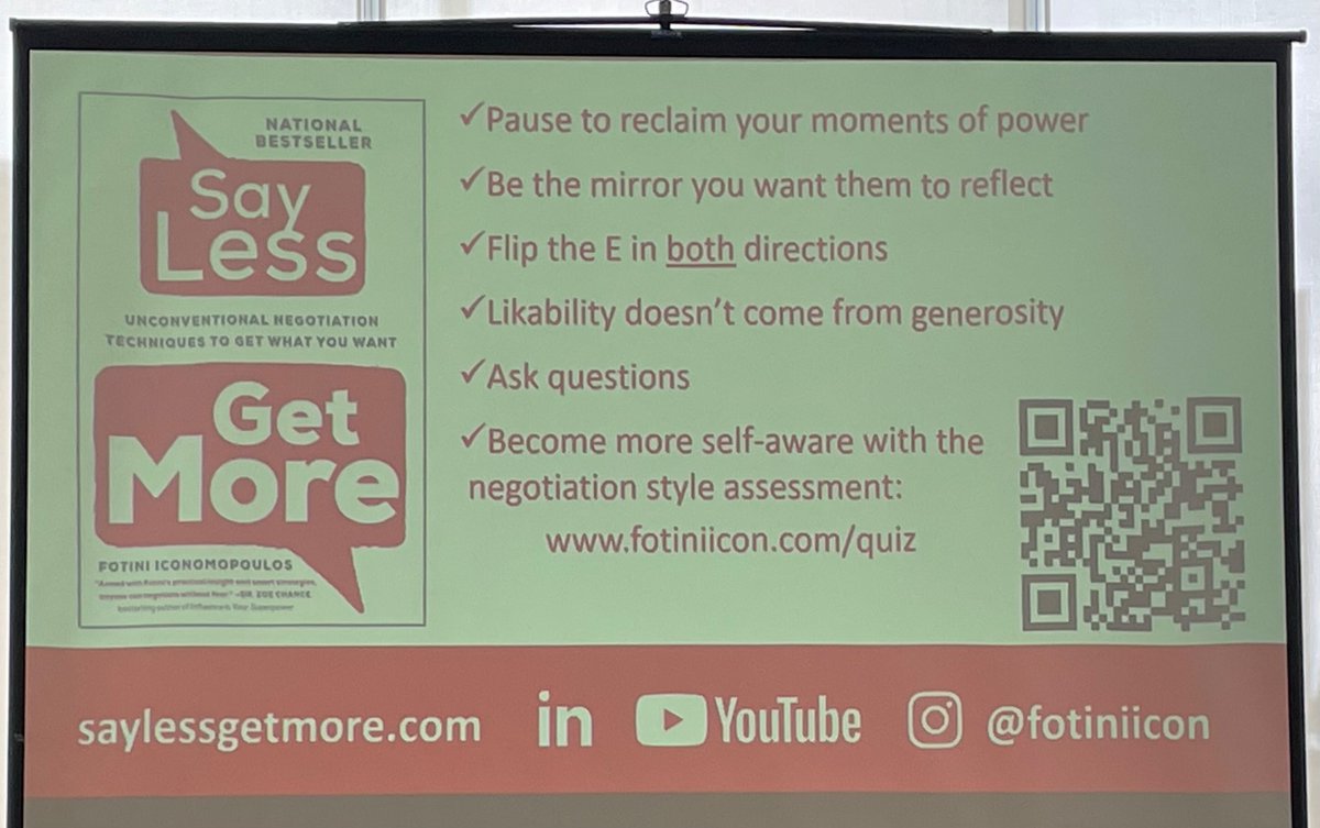 #GIWomenCAN

Negotiation isn’t a competition, it’s a tool for convincing others to work together for a common benefit.  

Thank you <a href="/Fotiniicon/">Fotini Iconomopoulos (She/Her)</a> for the life lessons