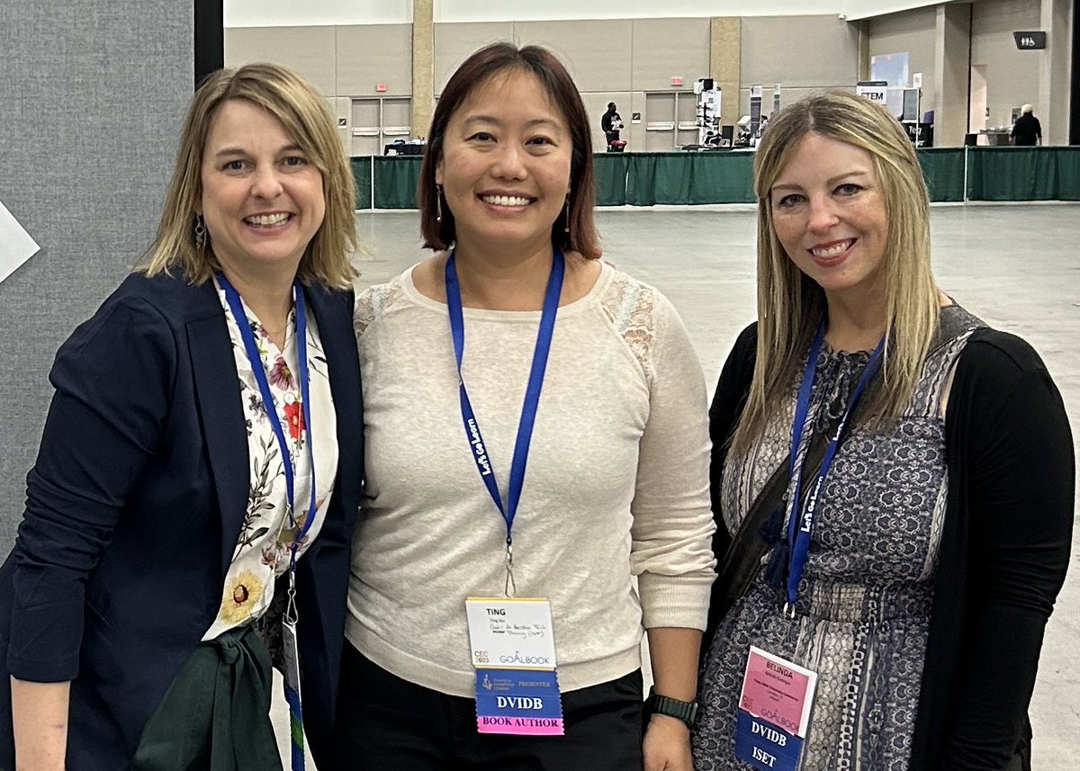 TVI_ting's tweet photo. Loved re-connecting with longtime colleagues and fellow #AccessTech and #UDL geeks at #CEC2023 - cheers @thisismebelinda @drtaramason! 🥂 https://t.co/FG0ICzoLON