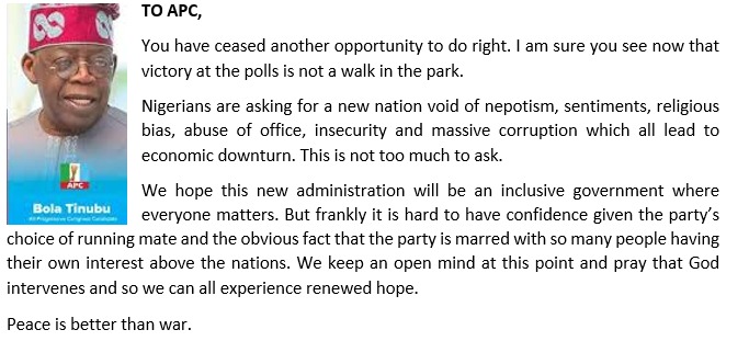 ebonnygold's tweet photo. Here are some thoughts after the just concluded presidential election https://t.co/goOpX4mbtm