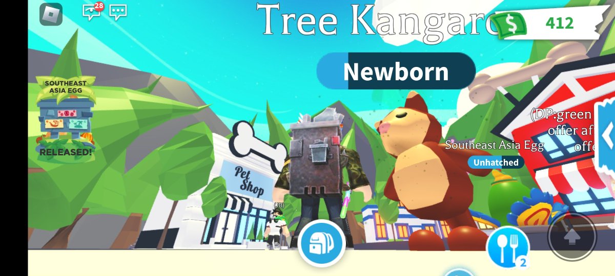 J4bLbb's tweet photo. @PlayAdoptMe Can you do the tree kangaroo more big? Because tarsier it's more big than tree kangaroo, please fix the tree kangaroo size 🙏 https://t.co/GMZ3mqJU4d