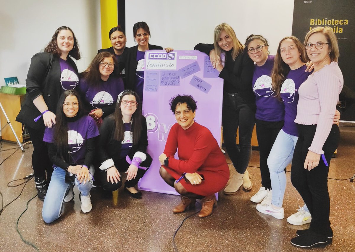 Queremos agradecer a <a href="/LauAlza/">Laura Alzamora</a> de <a href="/PODEMOS_LH/">Podemos L'Hospitalet</a> y <a href="/rakelte/">Rakelte Esplugues</a> de <a href="/CatMoviment/">Moviment Popular Podem CAT</a> el apoyo e implicación en la jornada del sindicalismo #Feminista organizada por <a href="/DonesCCOOCat/">Dones CCOO</a> en #LHospitalet 

#PlansQueFuncionen haciendo el #8M todos los días del año