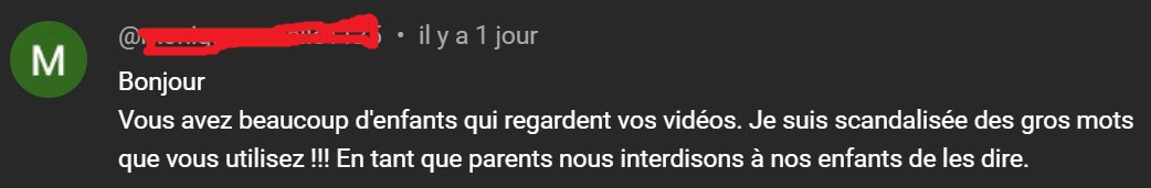 Fildrong's tweet photo. À force de vouloir attirer les mamans y'en a une qui s'est perdue dans mes commentaires Youtube... https://t.co/ez4m90AnTH