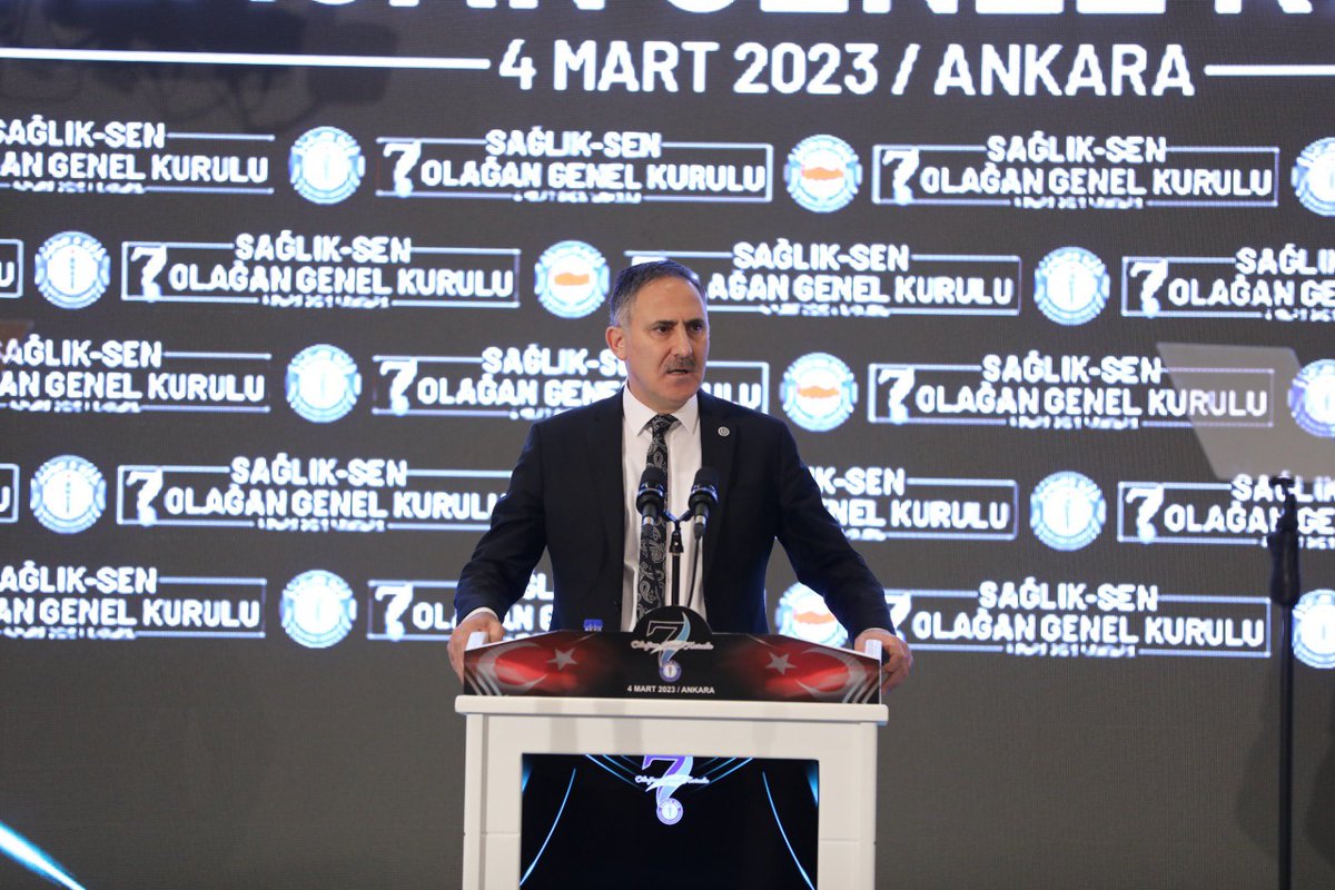 huseyinozturk_1's tweet photo. Sağlık-Sen 7. Olağan Genel Kuruluna katıldık. 

Uzun yıllar Saglık-Sen e faklı görevlerde emek veren Semih başkan ve ekibine teşekkür,  yeni seçilen M.Faruk Doğan başkanlığındaki yönetime hayırlı olsun dileklerimizi iletiyoruz. |@sagliksen https://t.co/x5DJ8kiA0A