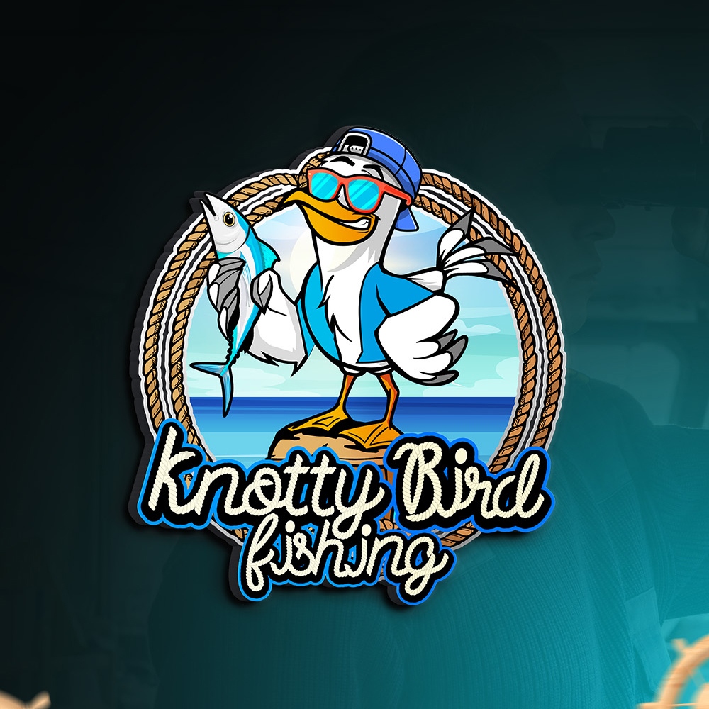 businesstoolkt's tweet image. 😎🎣 Ahoy there! We're thrilled to unveil the new logo for a fishing boat called Knotty Bird - featuring a badass bird holding a big 'ol fish. 

#fishingboat #fishinglogo #boatnames #boatlogos 
 #outdoors #boating #birdlogo #birdgram #graphicdesign