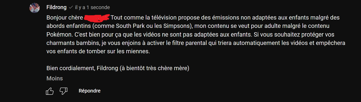 Fildrong's tweet photo. Je lui ai evidemment répondu très sérieusement https://t.co/63FpLgdN81
