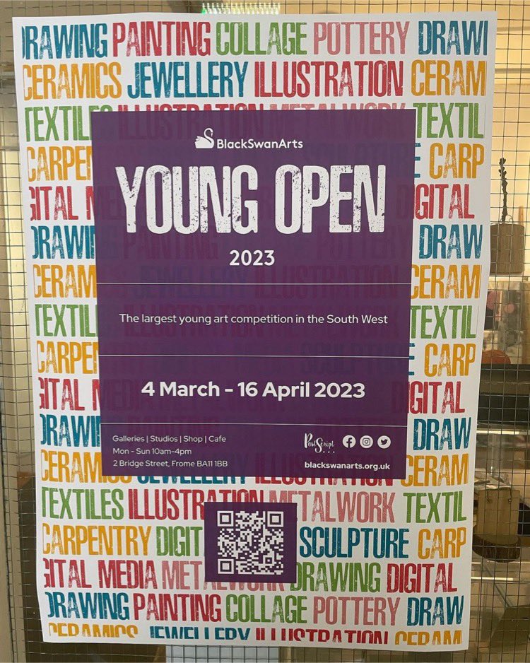 BlackSwanArts's tweet photo. Our Young Open opened today.
3 yrs ago, lockdown began on the day we were due to open. No one saw it, apart from a few careful household bubbles many months later. We are overwhelmed with joy to be able to celebrate incredible creativity of 150 artworks by 5-19yr olds. 👏👏👏 https://t.co/JiQ5rWXpl5