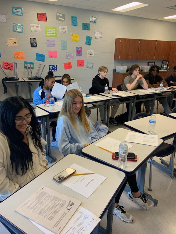 Wolves at work! Shout out to our Juniors attending ACT Boot Camp this morning. They worked hard with Mrs. Wray, Mrs. Seals, and Mr. Carnes this morning prepping for the test on Tuesday 💙❤️ <a href="/LCHSWolves/">Liberty Creek High School</a> <a href="/phillipholt/">Phillip Holt, Ed.D.</a> #SumnerAchieves <a href="/sara__tumlin/">Sara Tumlin</a> <a href="/emsstacey/">Stacey Cornette, Ph.D.</a> <a href="/smiller_educ8or/">Stephanie Miller</a>