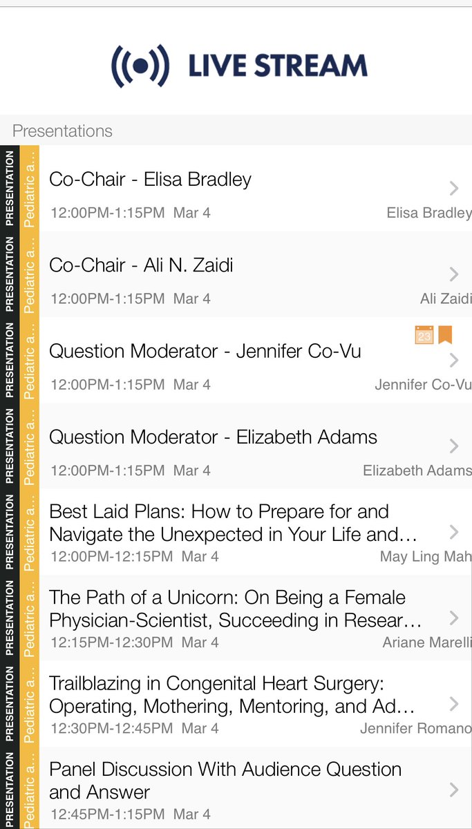 Next up #ACC23 #ACCACPC Session:
Career &amp; Life Lessons From Luminary Women in Pediatric &amp; CHD! 
📆 3/4/2023
🚪 Room 238
⏰ 12-1:15PM CST
Available in Live Stream! 

Calling all #WICACPC!
<a href="/doubleaguptamd/">Aamisha Gupta, MD, FACC (she/her)</a> <a href="/kiddiehearts/">Annette Ansong, MD</a> <a href="/drelisabradley/">Elisa Bradley</a> <a href="/HuieLin/">C. Huie Lin MD, PhD</a> 
<a href="/serfasj/">J.D. Serfas</a> <a href="/FredWuMD/">Fred Wu, MD 🫀 吳明杰</a> <a href="/AlsaiedTarek/">Tarek Alsaied</a>