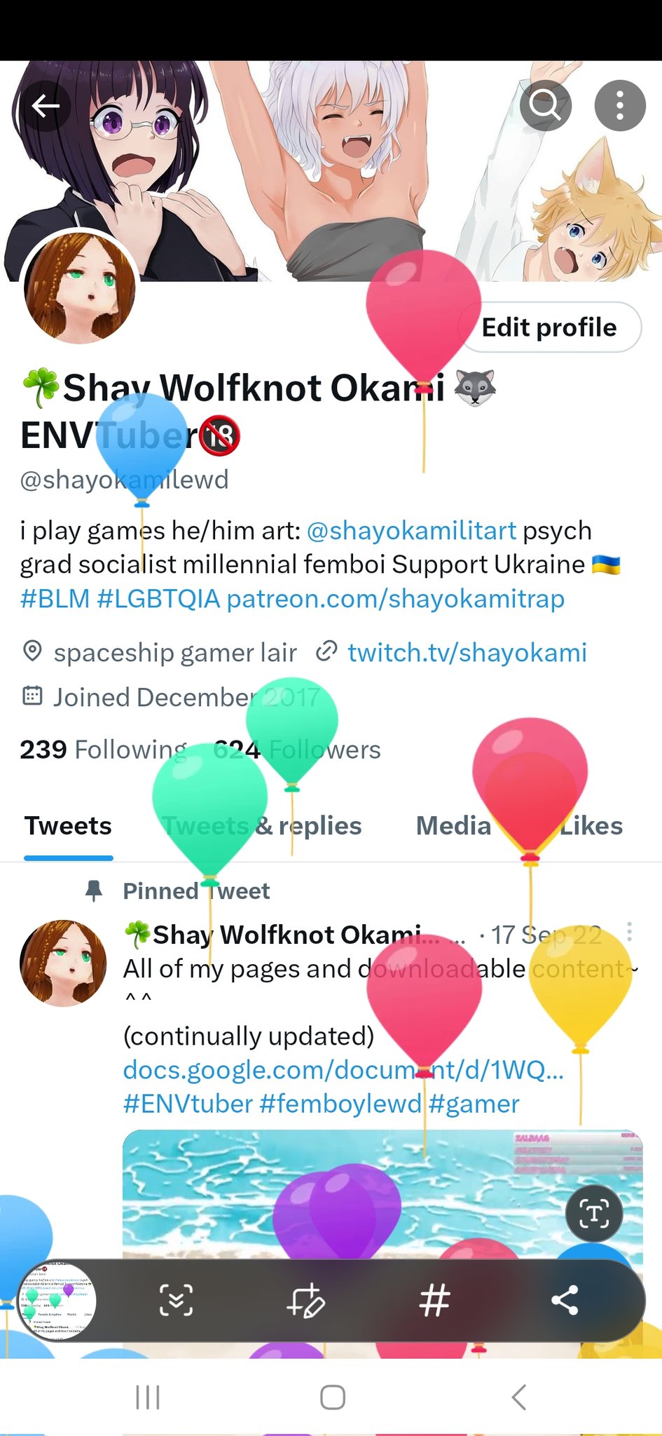 Masturbating Ebony Shay Shay - â˜˜ï¸Shay Wolfknot Okami ðŸº ENVTuberðŸ”ž (@shayokamilewd) / Twitter