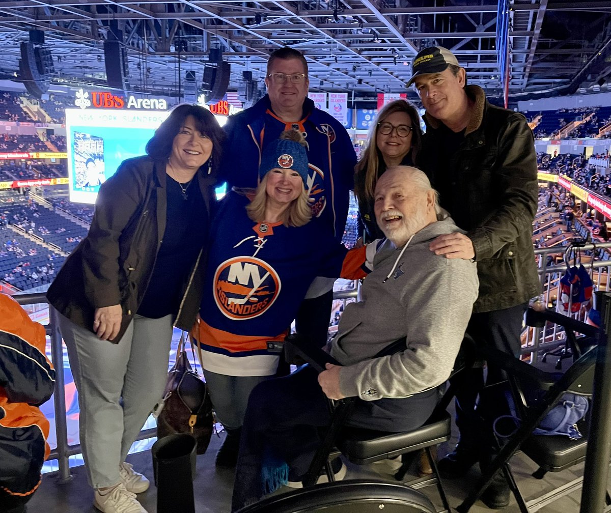 Deborah512's tweet photo. The Gang is back together at UBS! Let’s Go Islanders #Isles https://t.co/wxWcnSokuw