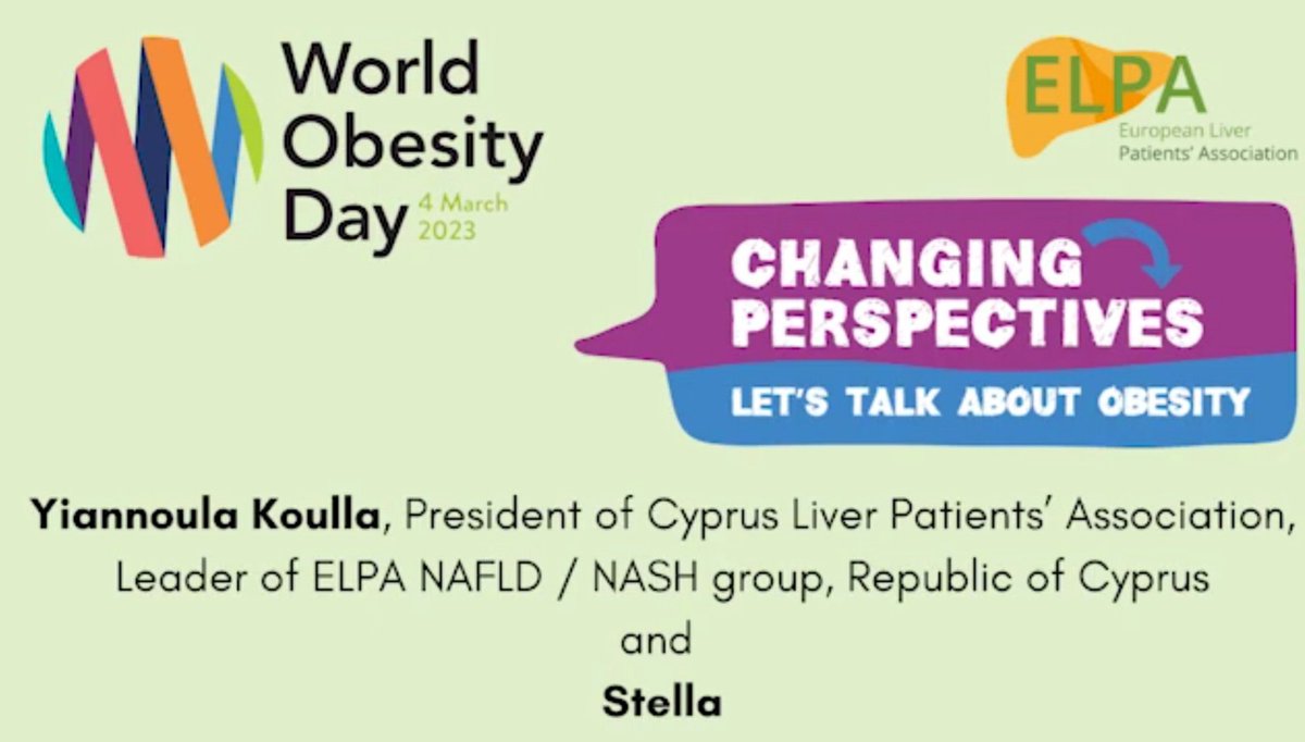 #Obesity is expected to increase by 100% between 2020 & 2035
We must protect future generations Stories have power, and listen to the Yiannoula Koulla & Stella mother of a child with a #FattyLiverDisease - overweight #WorldObesityDay #LetsTalkAboutObesity 
youtu.be/f5YsrqG6CYs