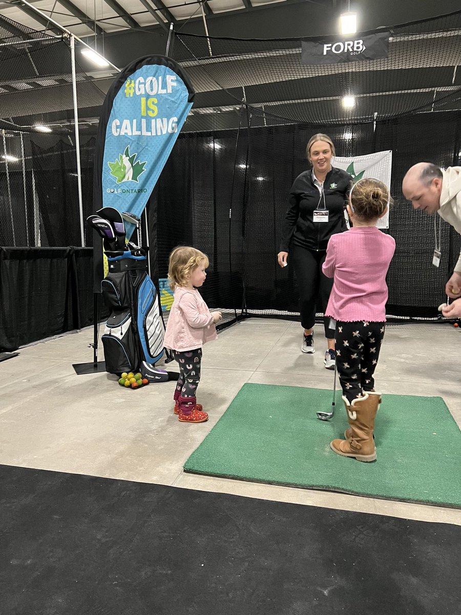 Getting ready to recognize #InternationalWomenDay2023 next week by introducing the game of golf to a new generation at the Canadian Golf Expo in Ottawa with <a href="/TheGolfOntario/">Golf Ontario</a> partner <a href="/ngcoacanada/">NGCOA Canada</a> . 

#GolfForAll #GolfIsCalling #ShapingLivesThroughGolf #IWD2023