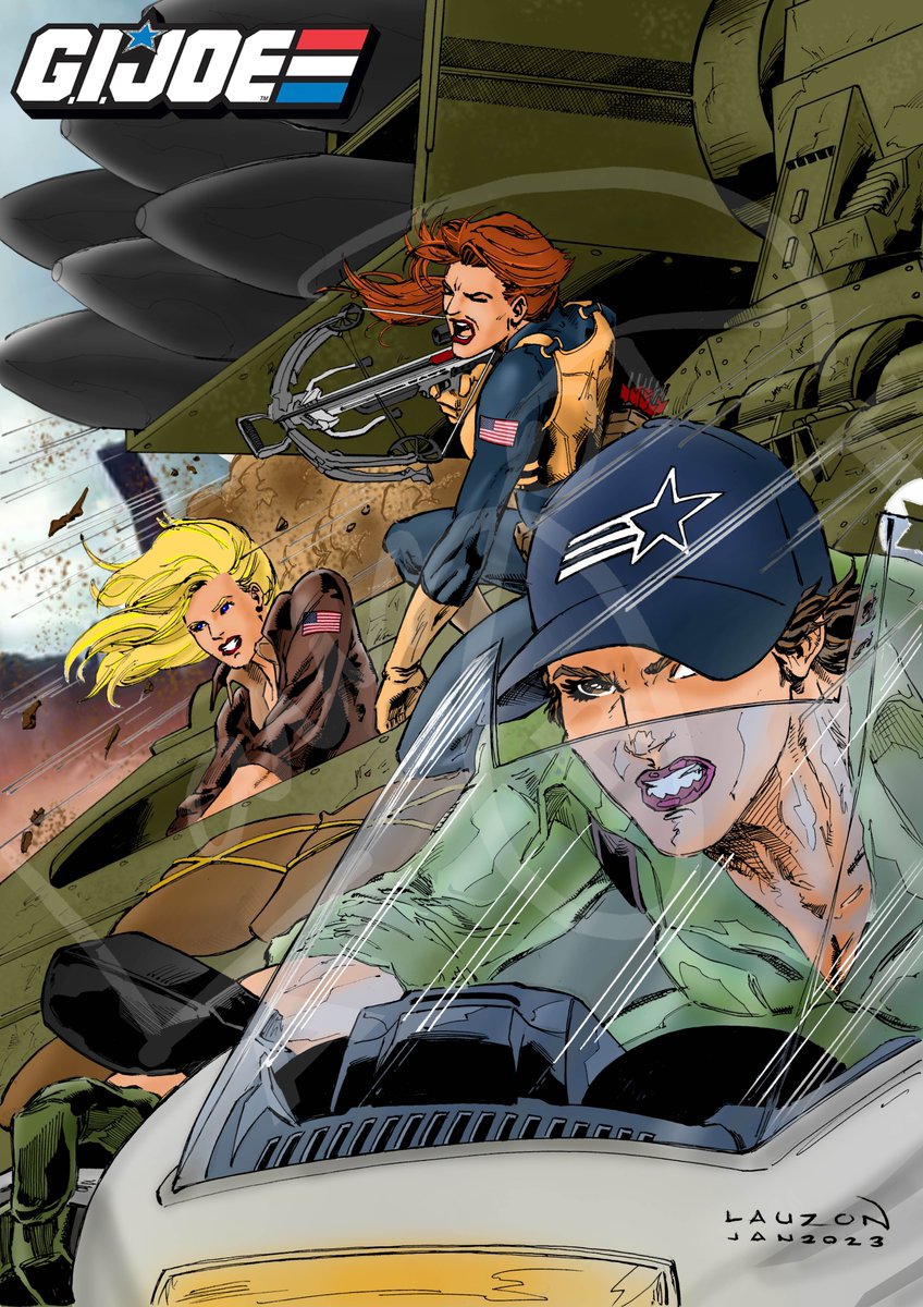 I finally got around to coloring this piece after months of stalling. 

Original pencils and inks available. DM me for details. 

#GIJoe #GIJanes #Scarlett #LadyJaye #CoverGirl #comicart #fanboyforever #geekdad #noAI #notAIart