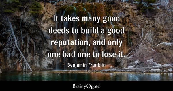 MRmichaelJimene's tweet photo. "A brand for a company is like a reputation for a person. You earn reputation by trying to do hard things well"  Benjamin Franklin quotes from https://t.co/9g3YYwOCIO   via: https://t.co/RaeLc9vGYQ https://t.co/C7Ni1ACGDN