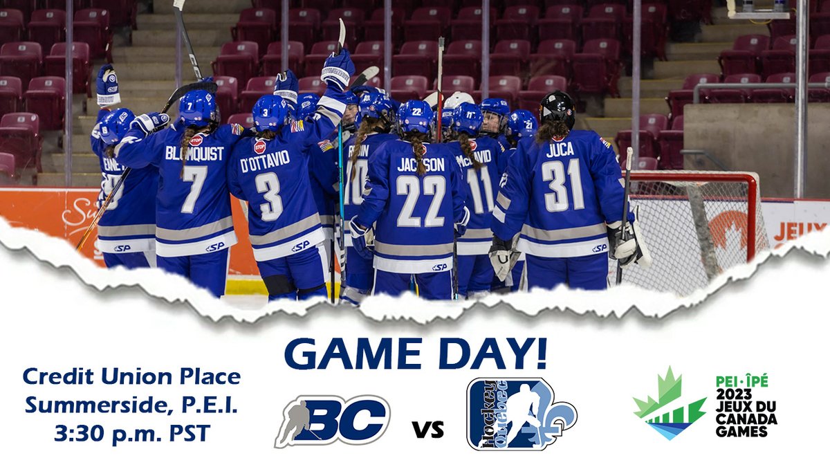 It's Game Day! #TeamBC and <a href="/HockeyQuebec/">Hockey Québec</a> take the ice in semifinal action at 3:30 p.m. PST. Stay tuned to our social channels where we'll be providing updates during the game.

Watch the game here: canadagames.ca/sport/hockey

📸: (Karrie Costain)