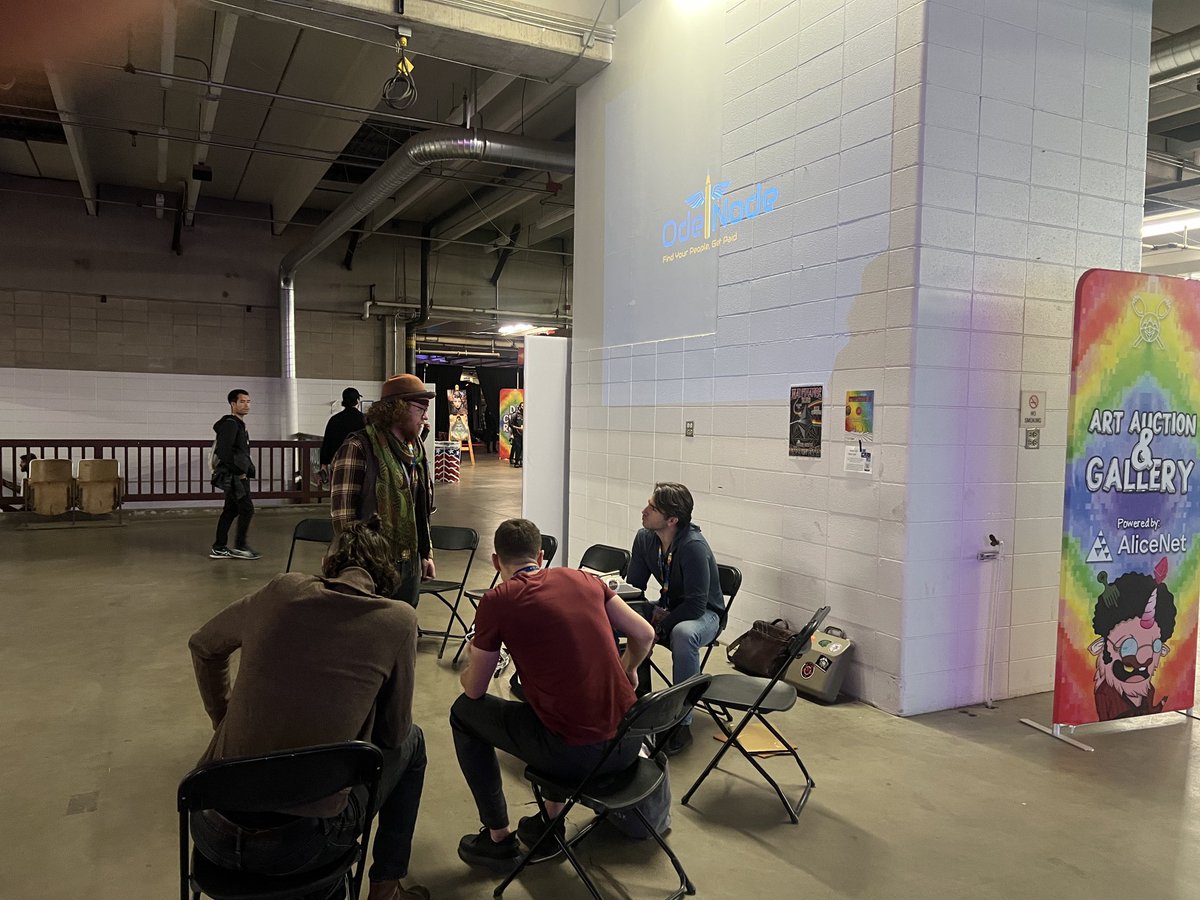 Live poetry ⁦<a href="/EthereumDenver/">ETHDenver 🏔🦬🦄</a>⁩ super fun poetry living room, analog chatGbt, ⁦<a href="/DankPhart/">Dank PHART Poetry</a>⁩ ⁦<a href="/suede0619/">Suede ~ Creative Technomancer ~ suede0619.eth</a>⁩