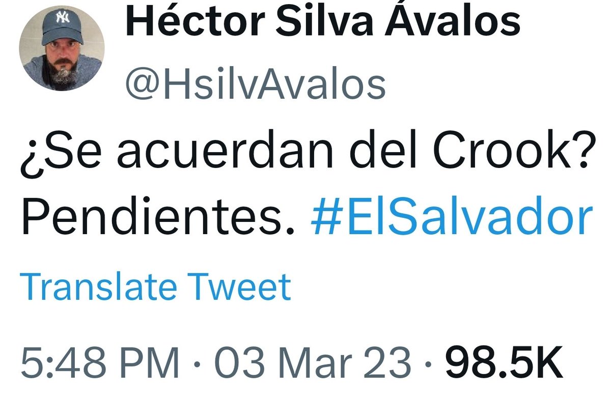 S1111VAR's tweet photo. ¿Se acuerdan de el crook pandillero de la tregua?

• Cabecilla de pandilla que mimaba el FMLN en el año 2012, cuando era funcionario Héctor Silva Ávalos empleado de Mauricio Funes.

Y que lo liberaron los jueces corruptos de ARENA y FMLN para culpar al NaBuk. 👇👇👇 https://t.co/joB7eQeu4v