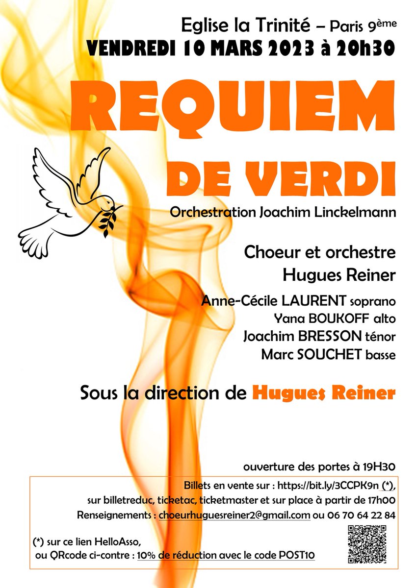 ChoeurHReiner's tweet photo. Requiem de Verdi Vendredi 10 mars 2023 à 20h30 Église de la Trinité Direction Hugues REINER
https://t.co/JD5hL8ATRB
#Concert #chorale #MusiqueClassique #choralmusic #Choralsinging #ChœurHuguesReiner #HuguesReiner #requiemverdi #orchestrationjoachimlinckelmann #églisedelaTrinité https://t.co/jsEONkEFAd