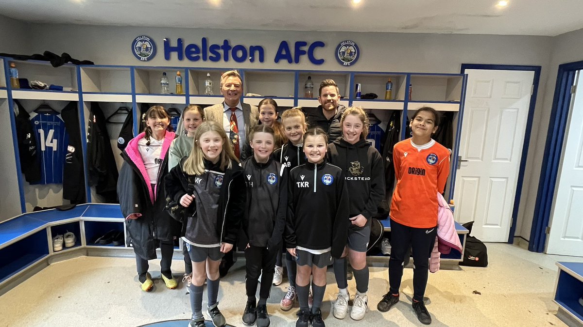 JeremySquibb's tweet photo. Thanks @Goal_Mass and all at @HelstonAFC  for making the team so welcome today.
The girls had an absolutely wonderful time 👏👏👏⚽️ https://t.co/2cZYrL7P8B