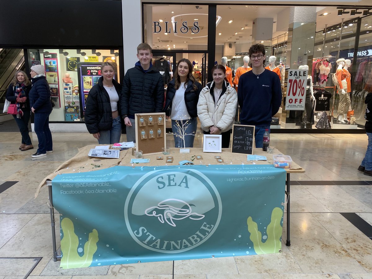 ⁦<a href="/SEAstainable_/">SEAstainable</a>⁩ our ⁦<a href="/youngenterprise/">Young Enterprise</a>⁩ company run by Y12 students from ⁦<a href="/TKASA6th/">TKASA Sixth Form Centre</a>⁩ are now nearing the end of their busy day trading in Taunton. Thanks to those who have visited and to ⁦@Bakkavor⁩ and ⁦<a href="/DaveBaumFinance/">David Baum</a>⁩ for your ongoing support