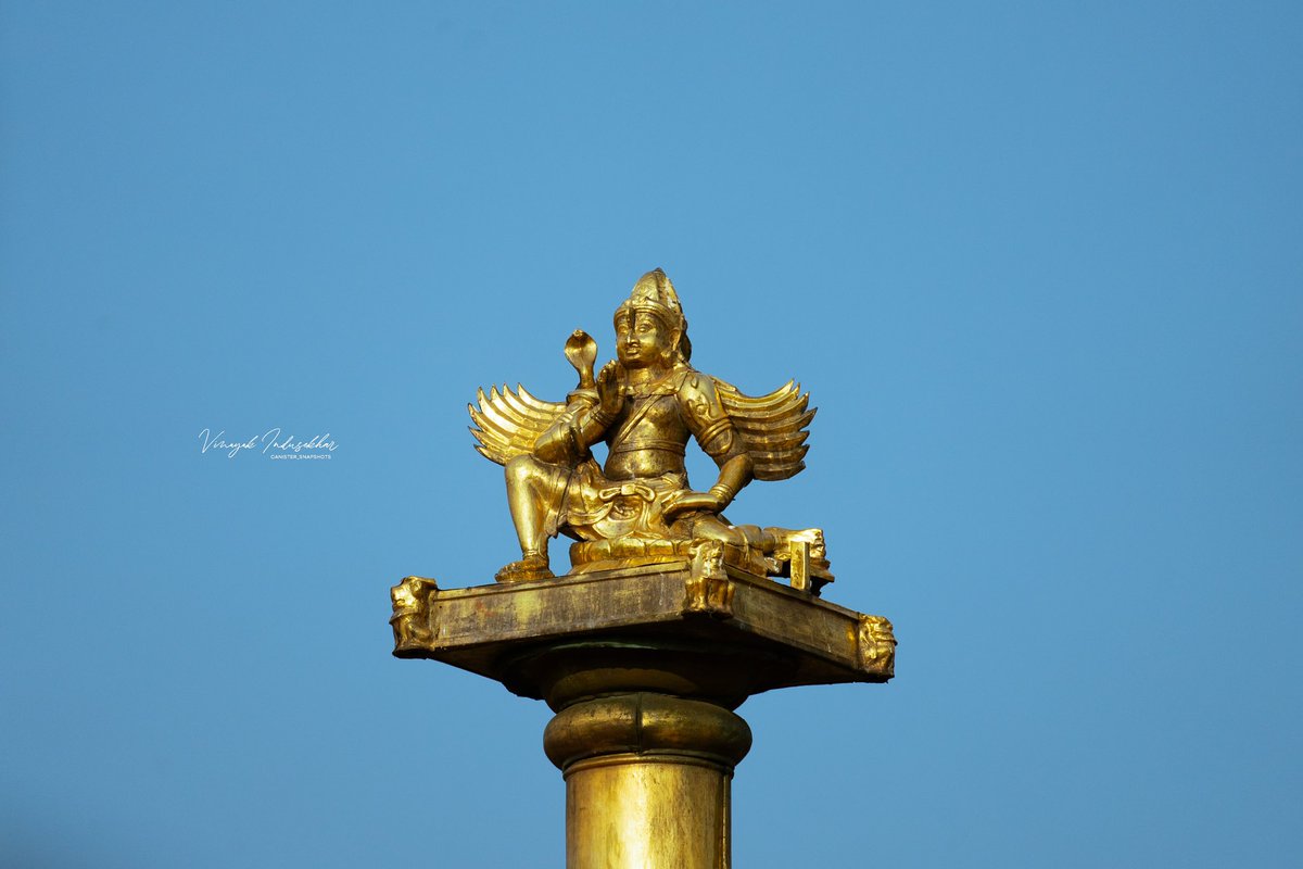 Sri Vallabha Swami Temple , Garuda on Garuda Mada Thara .
#garuda #templesofkerala #kerala #templephotography #temples #gold #panchaloha #thirupathi #thiruvalla