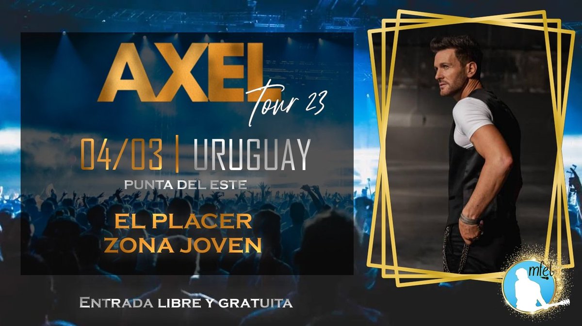 AxelFansUruguay's tweet photo. Luego de más de tres años vuelve a nuestro país! 
Hoy será un gran reencuentro, una gran antesala de lo que se viene! https://t.co/alz3YAfjcq