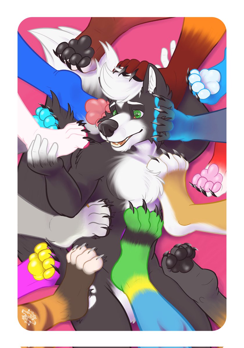 wolffkey's tweet photo. Paws!! paws!! and More paws!!
🐾🐾🐾🐾🐾🐾🐾🐾🐾🐾🐾🐾
epic work by @NathaDeXolotl 
#Furryart #paws https://t.co/jgwn26ftUE
