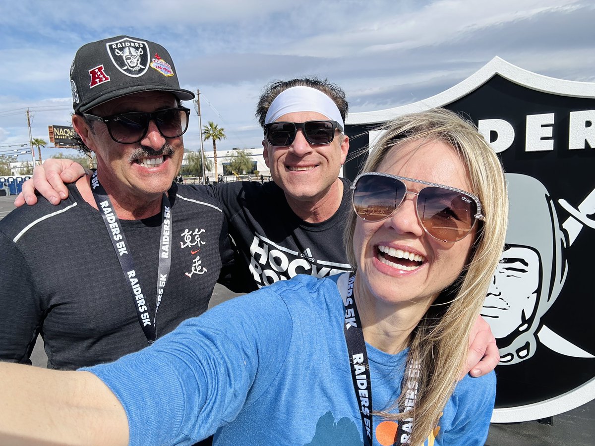 Great morning for a 5K in Las Vegas #Raiders5k