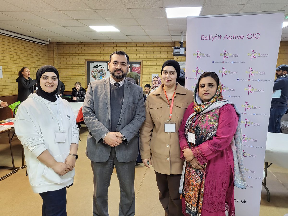 BollyFit's tweet photo. Great Day spent at the Health Fair @KhizraMosque engaging with the Community #HealthInequalities #timeforequity @Afzal4Gorton @RabnawazA https://t.co/FDrCDJXzoF