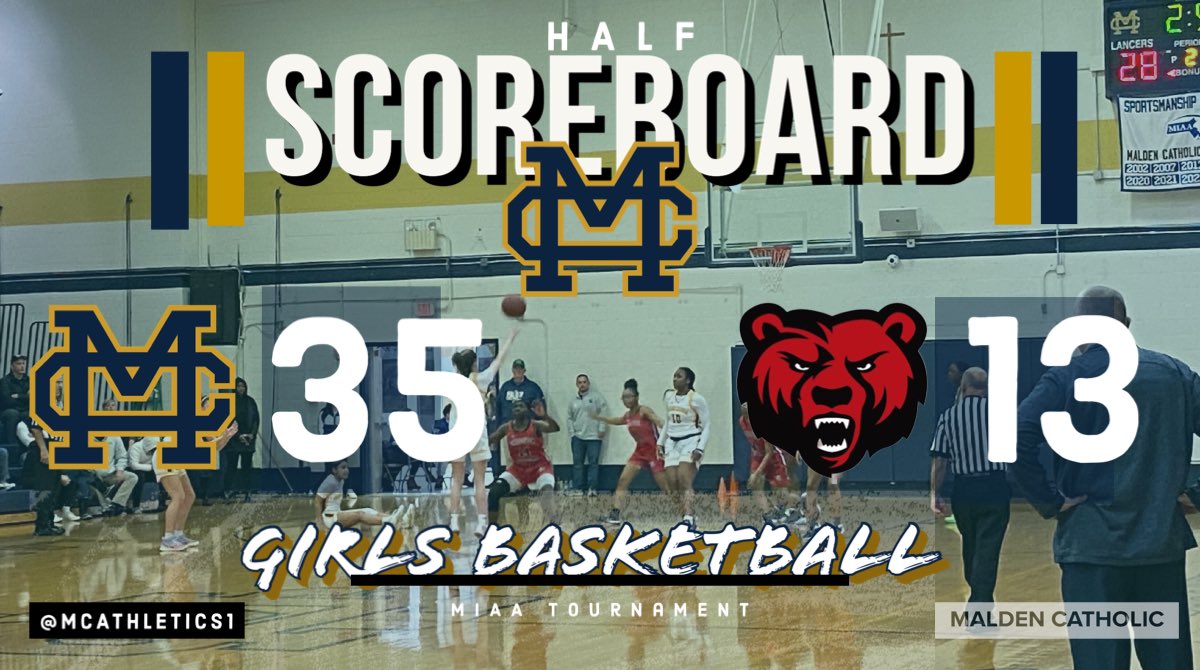 Malden catholic high school athletics on twitter at the half it s